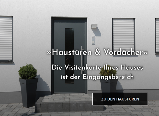 Haustueren Vordaecher für Pforzheim